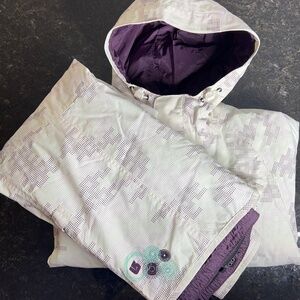 BURTON Girl's Snowboard Jacket with Matching pants, Size M (Age 10)